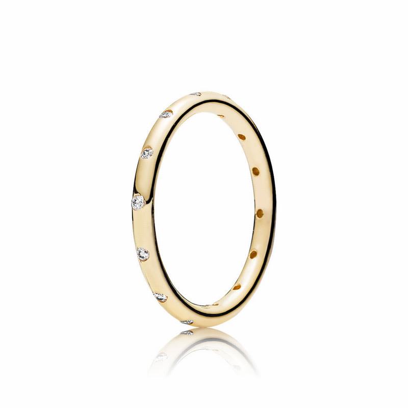 Pandora Droplets Stackable Ring Outlet NZ, 14k Gold (013728-OVQ)